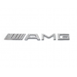 Označení / Nápis / Znak / Logo / AMG na kufr - stříbrné (chromové)