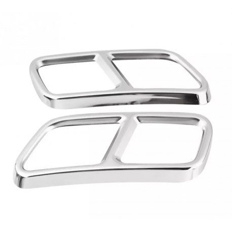 Chromové koncovky / Mřížky koncovek výfuků AMG Mercedes Benz (X166 / W251 / W222 / C217)