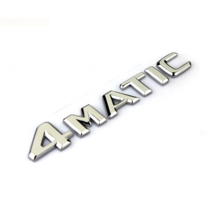 Označení / Nápis / Znak / Logo / 4MATIC na kufr - chromový