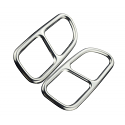 Chromové koncovky / Mřížky koncovek výfuků AMG Mercedes Benz (C117 / X117 / R230 / R172)