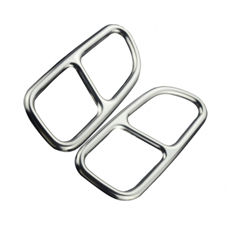 Chromové koncovky / Mřížky koncovek výfuků AMG Mercedes Benz (C117 / X117 / R230 / R172)