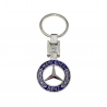Přívěšek na klíče Mercedes-Benz - modro stříbrný (chromový)
