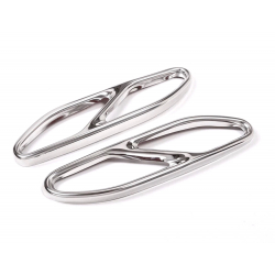 Chromové koncovky / Mřížky koncovek výfuků AMG Mercedes Benz (W222 - 2018)