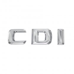 Označení / Nápis / Znak / Logo / CDI na kufr - chromový