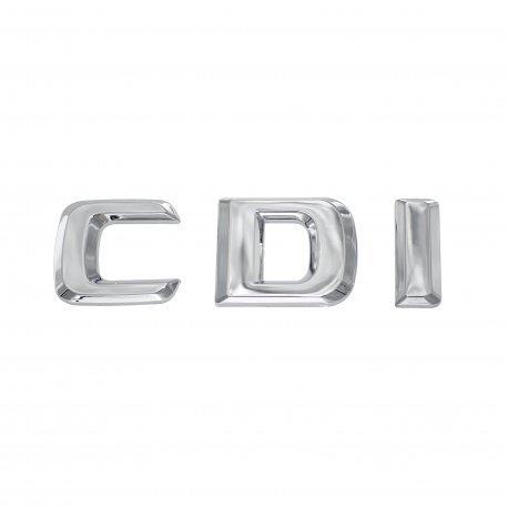 Označení / Nápis / Znak / Logo / CDI na kufr - chromový