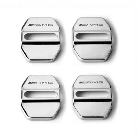 Ochrana / Kryty na vnitřní zámky dveří AMG - stříbrné (chromové)