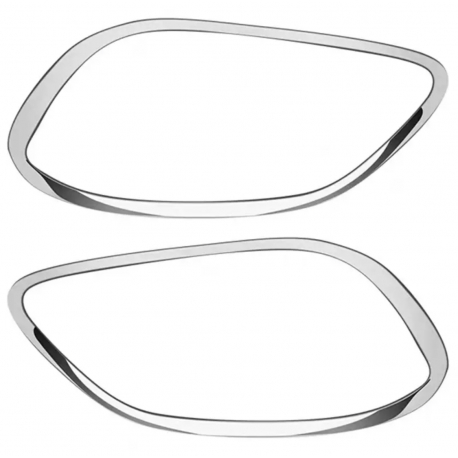 Chromové rámečky do předního nárazníku Mercedes-Benz (X253)