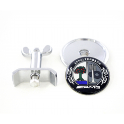 Znak na kapotu / Logo na kapotu AMG Mercedes Benz - barevný (45mm)