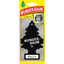 Osvěžovač vzduchu WUNDER-BAUM - ČERNÝ LED / BLACK ICE (stromeček)