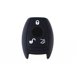 Silikonový obal / Silikonový kryt pro 3-tlačítkový klíč Mercedes Benz (černý)