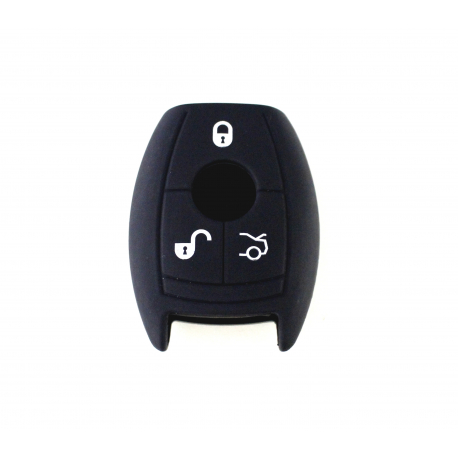 Silikonový obal / Silikonový kryt pro 3-tlačítkový klíč Mercedes Benz (černý)