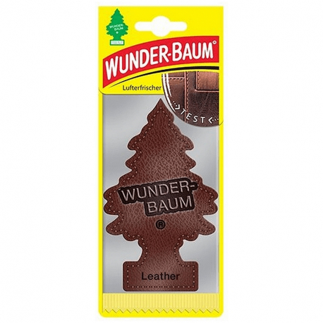 Osvěžovač vzduchu WUNDER-BAUM - KŮŽE / LEATHER (stromeček)