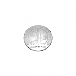 Znak / Logo na START/STOP tlačítko AMG - stříbrný (chromový) (36mm)