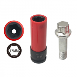 Nástavec / Klíč / Nástrčná hlavice na originální bezpečnostní šrouby kol ø 17mm - Mercedes-Benz