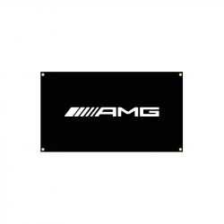 Vlajka na zeď AMG Mercedes-Benz (90x60cm)