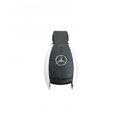 Náhradní obal klíče pro 3-tlačítkový klíč Mercedes-Benz (chromový) - 3. generace