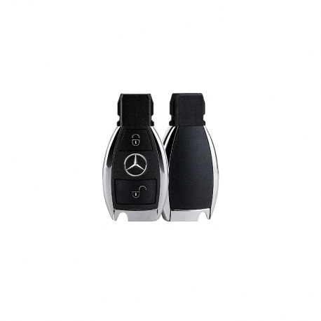 Náhradní obal klíče pro 2-tlačítkový klíč Mercedes-Benz (chromový) - 4. generace