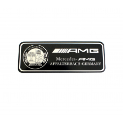 Plaketa do interiéru AMG Mercedes Benz - černo stříbrná