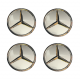 Středové pokličky do kol / Středové kryty do kol Mercedes-Benz - stříbrné (60mm)