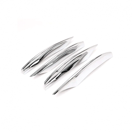 Chromové kryty na plastové lišty v nárazníku Mercedes-Benz (W205) - FACELIFT