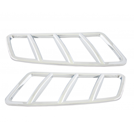 Chromové kryty / Mřížky na průduchy kapoty Mercedes Benz (X166 / W166 / C292)