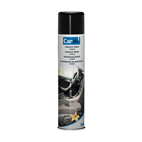 Carfit Cockpit spray VANILLA - oživovač a čistič interiéru (antistatický) 600 ml