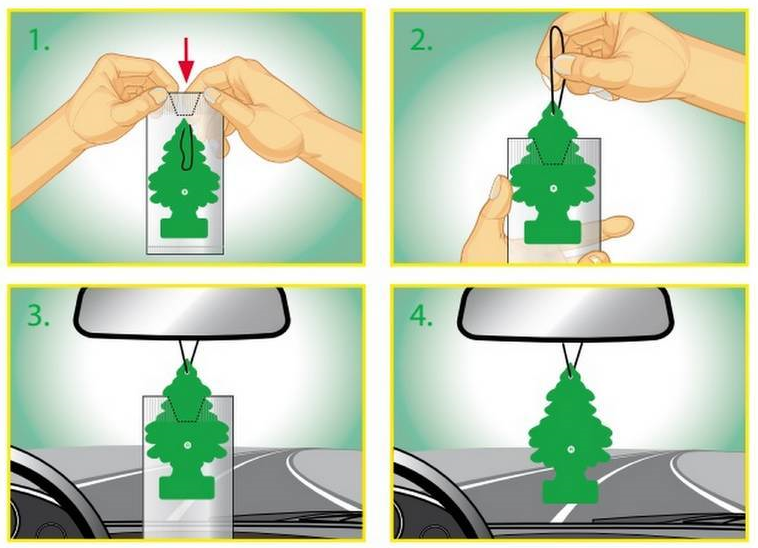 Osvěžovač vzduchu WUNDER-BAUM® - ČERNÝ LED / BLACK ICE 